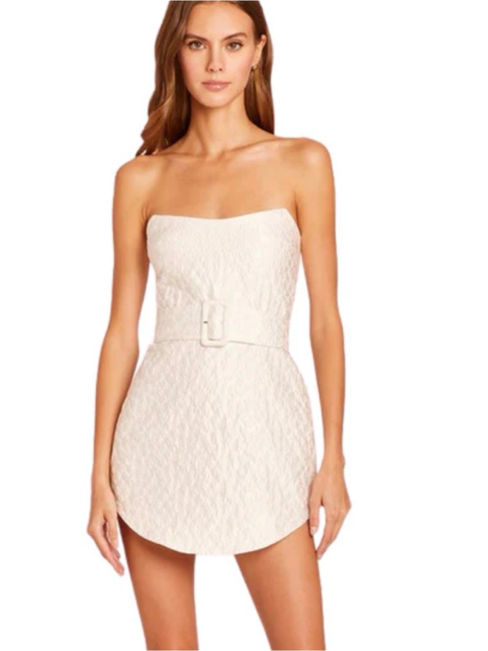 Amanda Uprichard Strapless Textured Mini “Joss”Dress, size Small